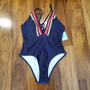 NWT Cupshe Navy Swimsuit